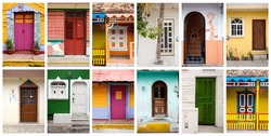 Mexican doors in Isla Mujeres