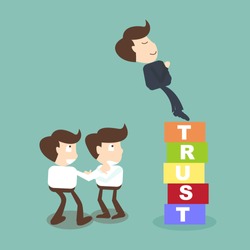 Trust building business concept