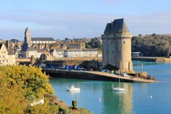 The Solidor tower of Saint-Servan Saint-Malo in Brittany. France