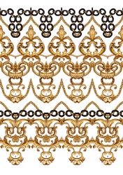 golden baroque and chains