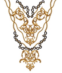 golden baroque and chain 