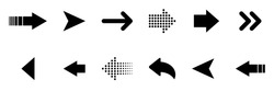 Vector arrows collection. Arrows icon. Arrow vector icon. Arrows vector collection