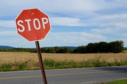 Stop Sign, landscape