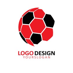Football logo design,Vector.