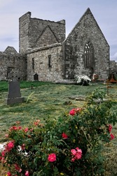 Old church and cemetery in Donegal county, Northern Ireland