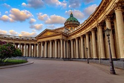 Saint Petersburg. Russia. Kazan cathedral. St. Petersburg in summer. Sights Of St. Petersburg. Cities of Russia. Travel to Russia.