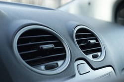 Car Air Conditioner. Air ventilation. Air conditioner in car.