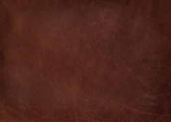 Natural brown leather texture for background or wallpaper.