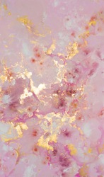 beautiful pink and gold abstract