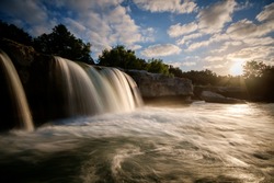 Sunrise at McKinney Falls State Park in Texas