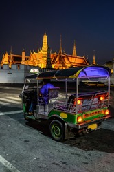 Tuk tuk for passenger cars. To go sightseeing in Bangkok