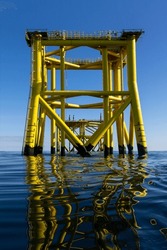 Offshore oil rig platform jacket