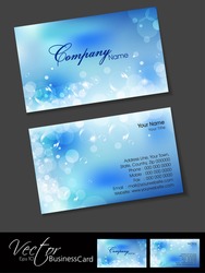 Abstract professional and designer business card template or visiting card set. EPS 10. Vector illustration.