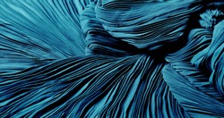 Texture, background, pattern, Cloth pleated blue. A shiny finished folded satin fabric is a light, glossy glossy and beautiful type of fabric that makes the design of the end stylish and glamorous
