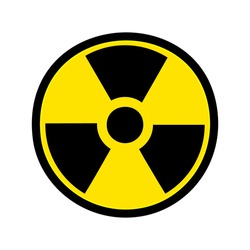 Radiation icon Danger logo Concept creative symbol minimalist abstract  vector illustration