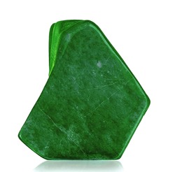 Jadeite (Jade) gemstone, polished decorative boulder 