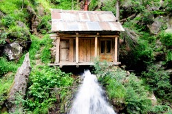 A mini hydro power plant in the Kashmir Valley 