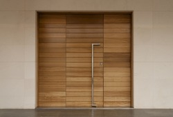 minimalist door, front door, wooden door, big wooden door