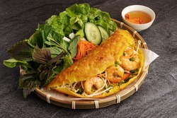 Vietnamese Crispy Pancake Bánh Xèo Tôm