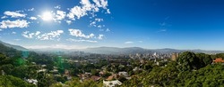 Panoramic view of Caracas at morning from east side of the city. Venezuela
