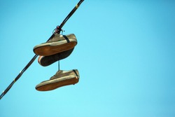 Shoes Hanging on a Wire - Free Stock Photo by Mircea Iancu on ...