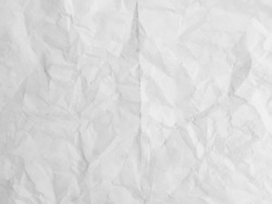 wet crumpled white paper texture background