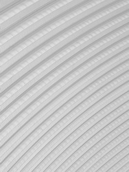 texture of white metal sheet pattern of Arch steel building, interior roof