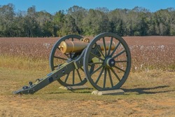 Cannons at the Civil War Battle of Raymond, in Raymond Military Park, Hinds County, Mississippi
