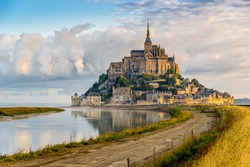 Morning view at the Mont Saint-Michel - France