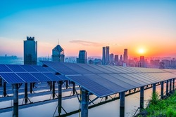 Eco-friendly green energy for sustainable development of Shanghai Skyline Solar Power Plant.