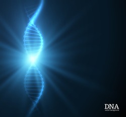 DNA chain vector science background. Vector eps10.
