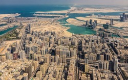 Aerial shoot of Abu Dhabi City  