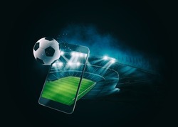 Watch a live sports event on your mobile device. Betting on football matches