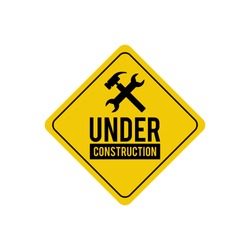 caution attention symbol illustration. under construction icon symbol with red triangle