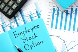 Employee Stock Option ESO is shown on the conceptual business photo