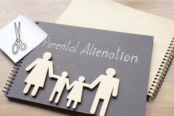 Parental alienation is shown using a text