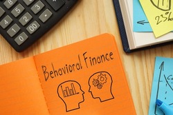 Behavioral finance is shown using a text