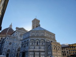 Florence Cathedral. The cathedral complex, in Piazza del Duomo, includes the Baptistery and Giotto's Campanile.