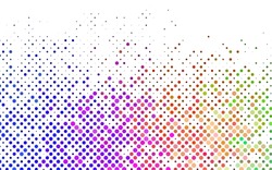 Light Multicolor, Rainbow vector texture with disks. Glitter abstract illustration with blurred drops of rain. Pattern for ads, leaflets.