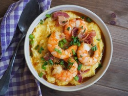 Southern style shrimp and grits