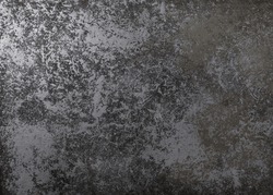 Grunge metal texture. black and gray pattern, grainy surface. Abstract dark wallpaper. painted background, canvas. Stained art wallpaper, aqua color texture of paper.