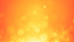 Golden bokeh abstract light,Orange background