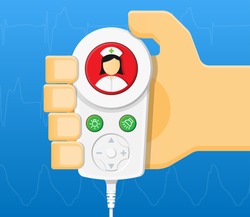 Nurse Call Button in Hospital Clinical Healthcare Medical Electronic Communication Equipment with Nurse or Staff When Needed Help monitoring