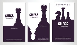 Vector illustration about chess tournament, match, game. Use as advertising, invitation, banner, poster
