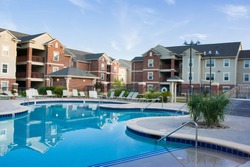 Apartment complex with beautiful swiming pool