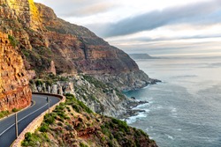 Chapman's Peak Drive in Cape Town, South Africa. 