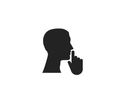 Man telling a secret silhouette - Free Stock Photo by mohamed hassan on ...