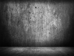black wall texture for background, dark concrete or cement floor old black with elegant vintage distressed grunge texture and dark gray charcoal color paint