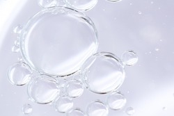 many bubbles with soft gradient background
