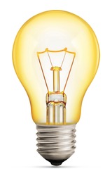 light bulb isolated on white 